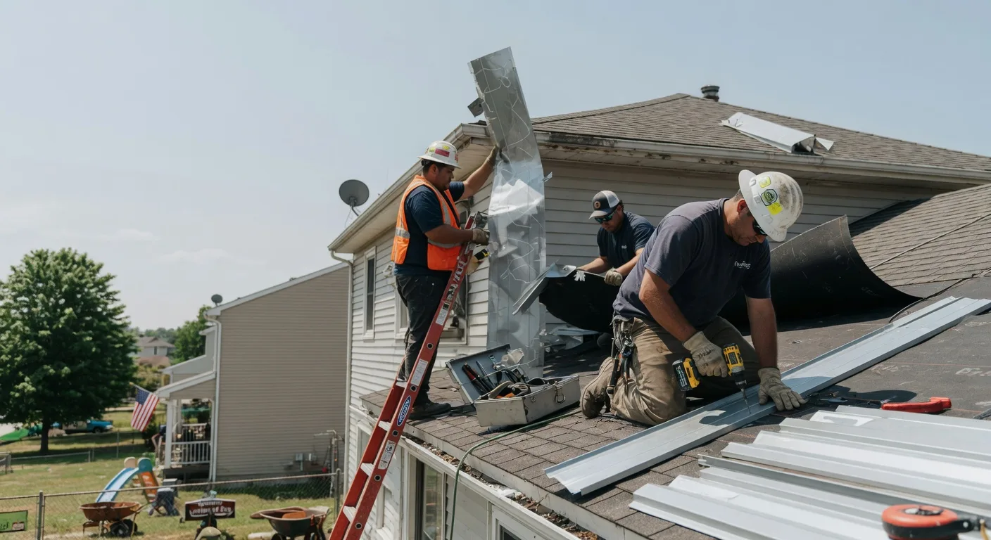 Storm Damage Metal Roof Repair in San Rafael, NM
